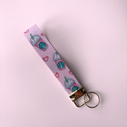 Porte clef rose