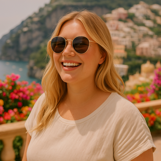 Lunettes rondes noirs